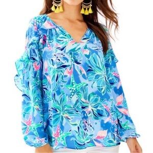 NWT LILLY PULITZER ELORA TOP XL